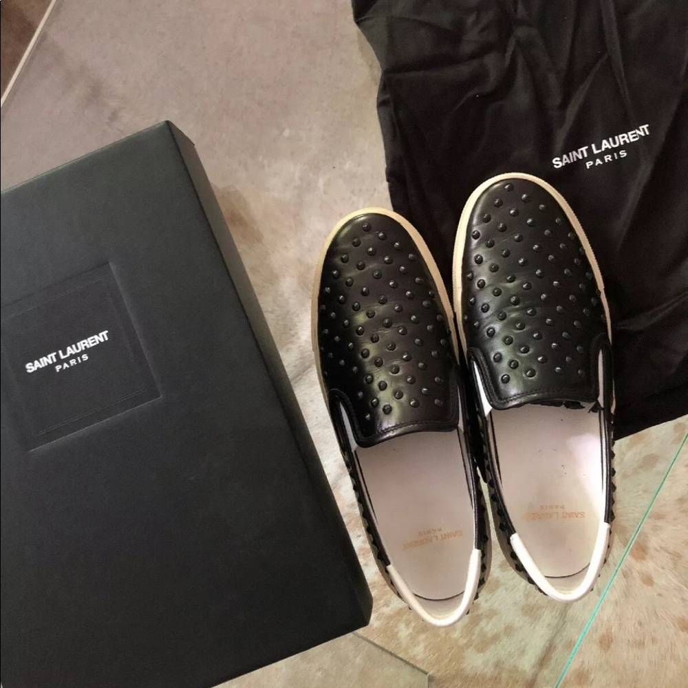Women’s Saint Laurent Skate Spike Sneaker 39